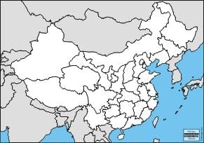 пустая карта Кітая