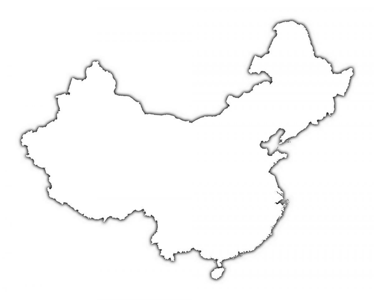 контурная карта Кітая