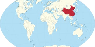 Кітай на карце свету