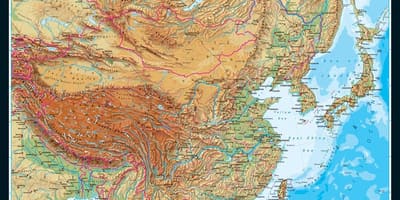 Тапаграфічная карта Кітая