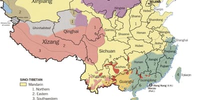 Мове карта Кітая