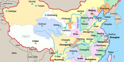 Кітай асноўнай карце горада