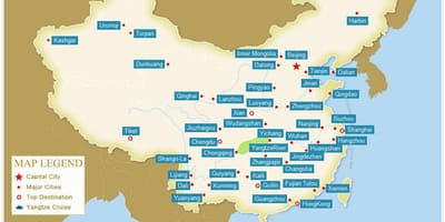 Карты кітайскіх гарадоў